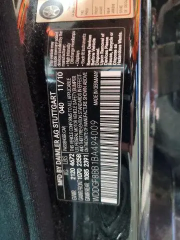 2011 MERCEDES-BENZ C 300 4MATIC  