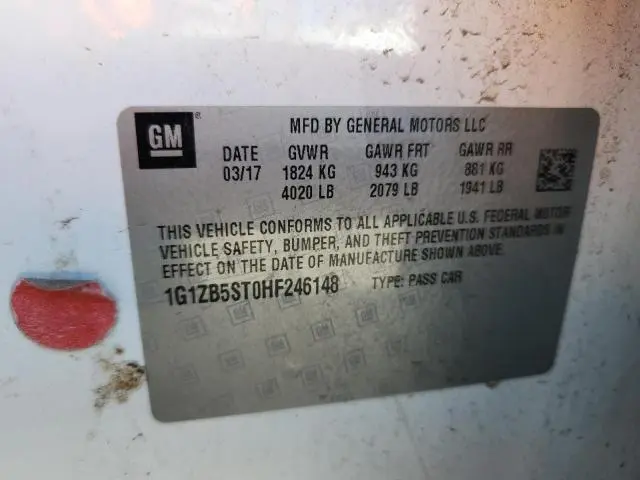 2017 CHEVROLET MALIBU LS  