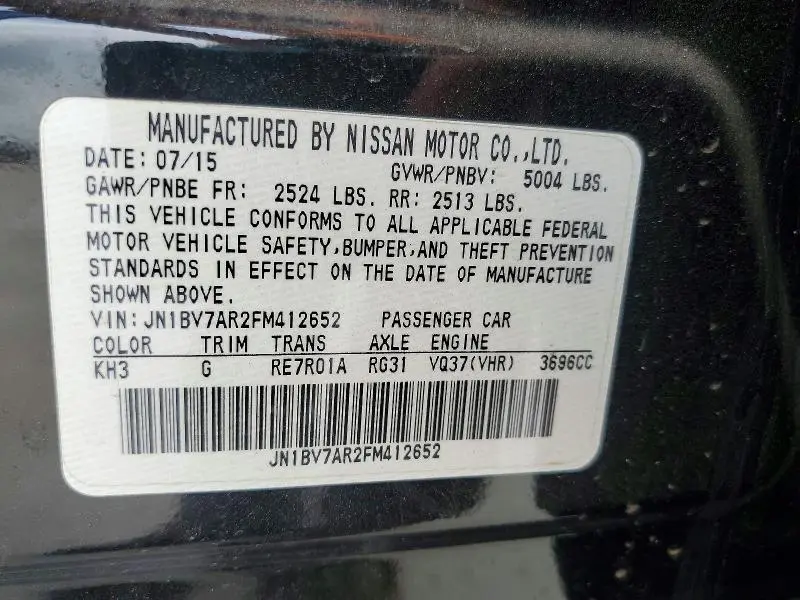 2015 INFINITI Q50 BASE  