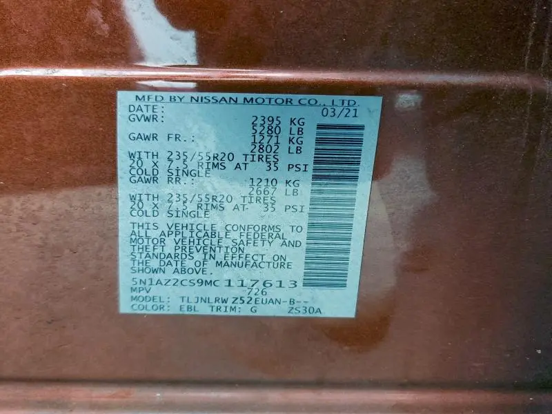 2021 NISSAN MURANO SL  