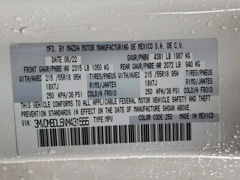 2022 MAZDA CX-30 PREMIUM  