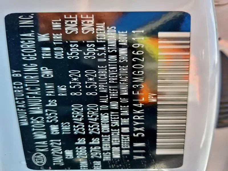 2021 KIA SORENTO SX PRESTIGE  