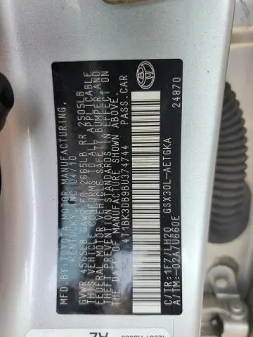 2011 TOYOTA AVALON BASE  