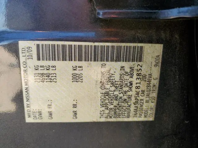 2010 NISSAN MAXIMA S