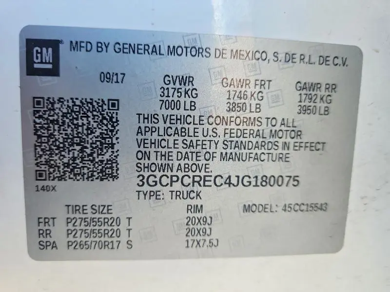 2018 CHEVROLET SILVERADO LT  