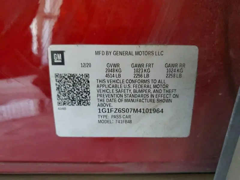 2021 CHEVROLET BOLT EV PREMIER  