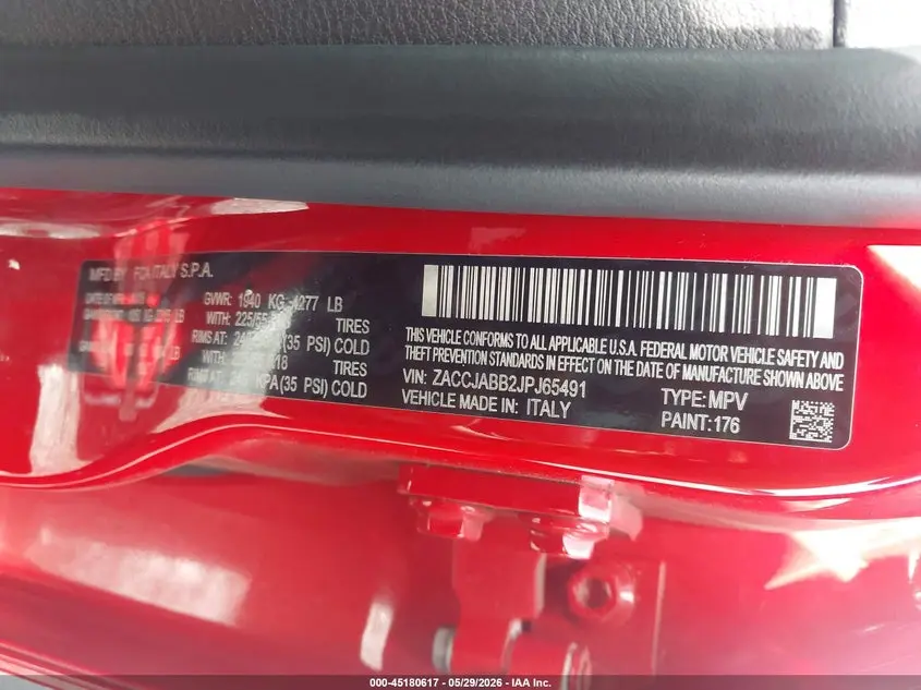 2018 JEEP RENEGADE ALTITUDE FWD