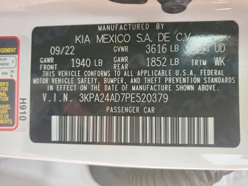 2023 KIA RIO LX  