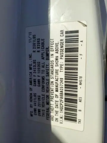 2011 HONDA ACCORD EXL  