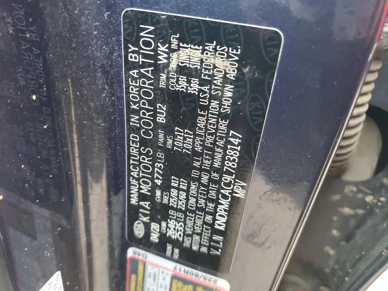 2020 KIA SPORTAGE LX  