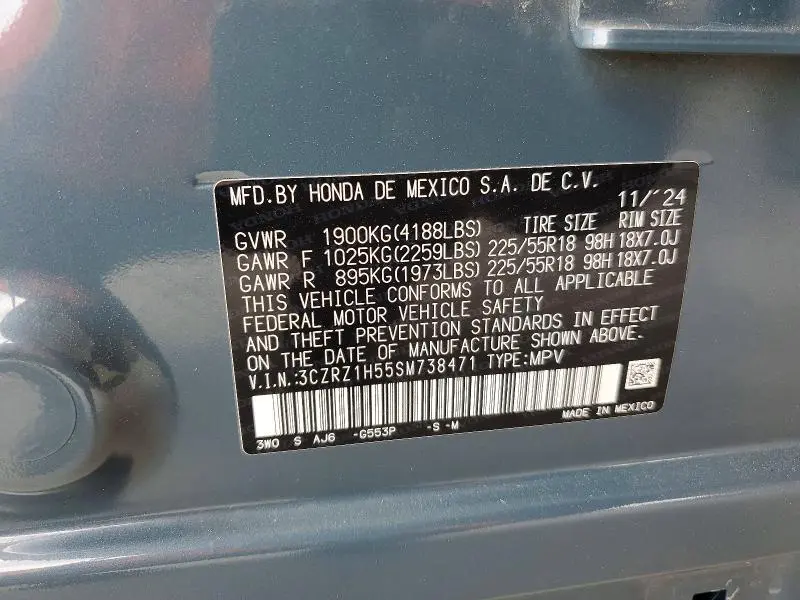 2025 HONDA HR-V SPORT  
