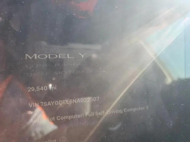 2022 TESLA MODEL Y   