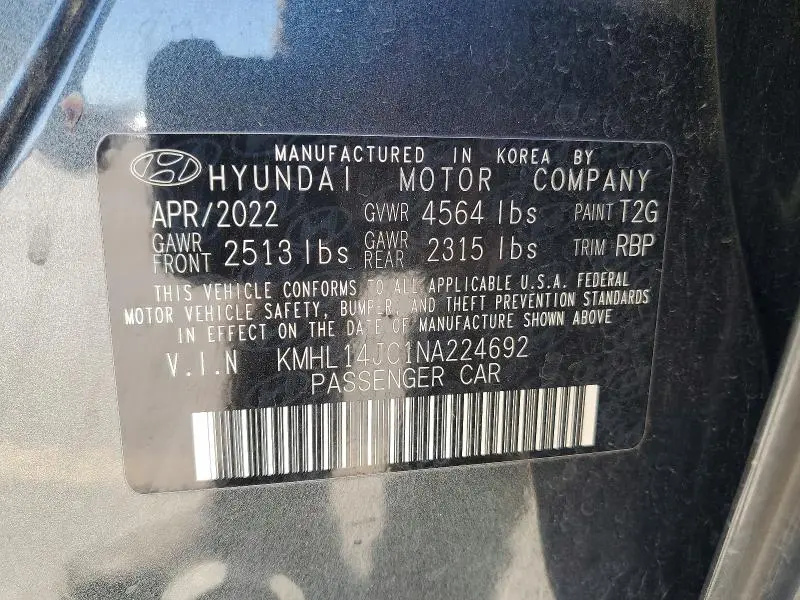 2022 HYUNDAI SONATA N LINE  
