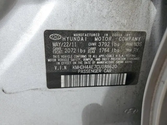 2012 HYUNDAI ELANTRA GLS