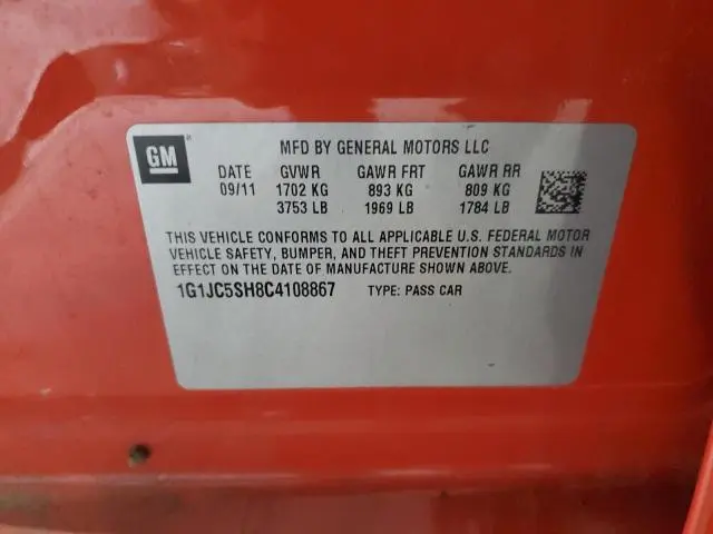 2012 CHEVROLET SONIC LT  