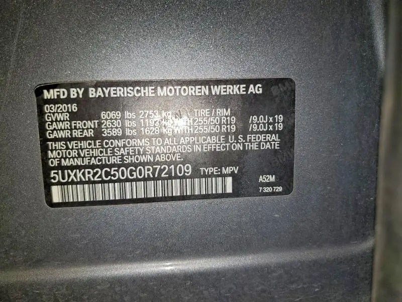 2016 BMW X5 SDRIVE35I  