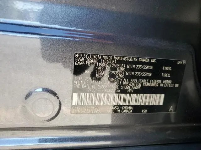 2019 TOYOTA RAV4 XLE PREMIUM  