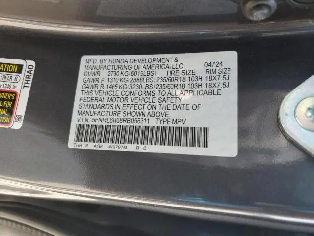 2024 HONDA ODYSSEY EXL  