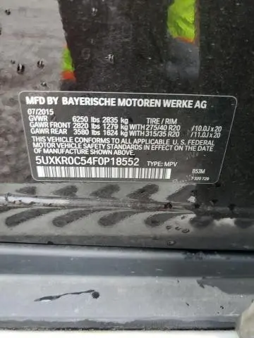 2015 BMW X5 XDRIVE35I  