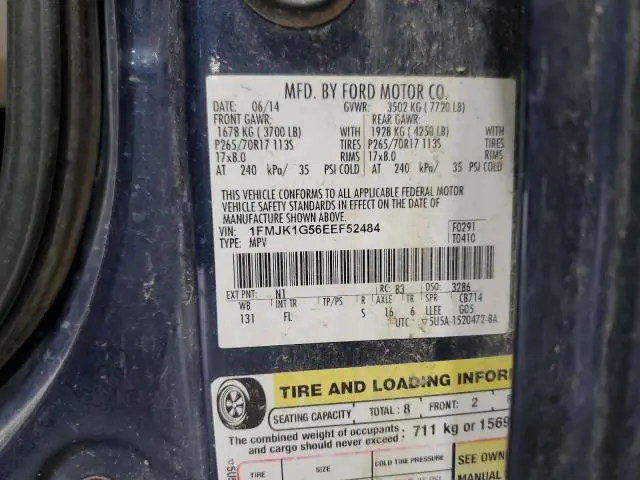 2014 FORD EXPEDITION EL XL  