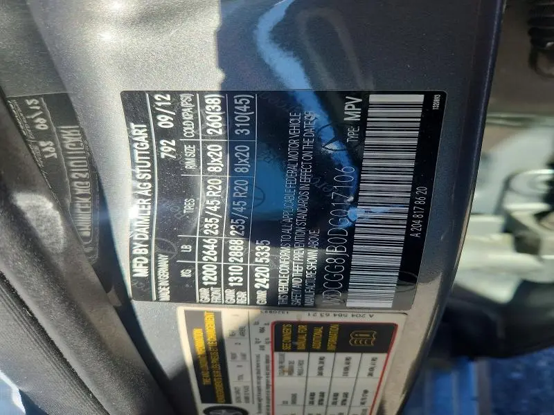 2013 MERCEDES-BENZ GLK 350 4MATIC  