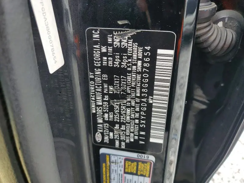 2016 KIA SORENTO LX  