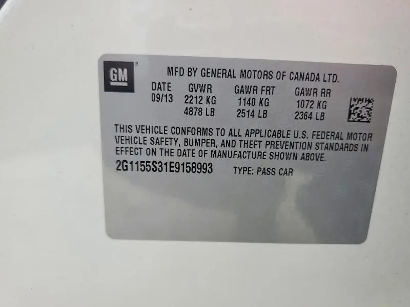 2014 CHEVROLET IMPALA LTZ  