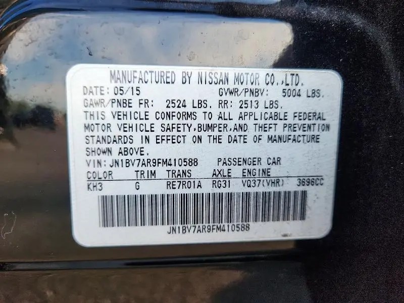 2015 INFINITI Q50 BASE  