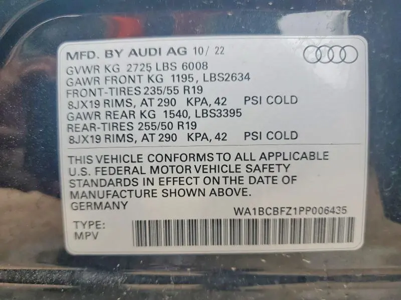 2023 AUDI Q4 E-TRON PREMIUM PLUS  