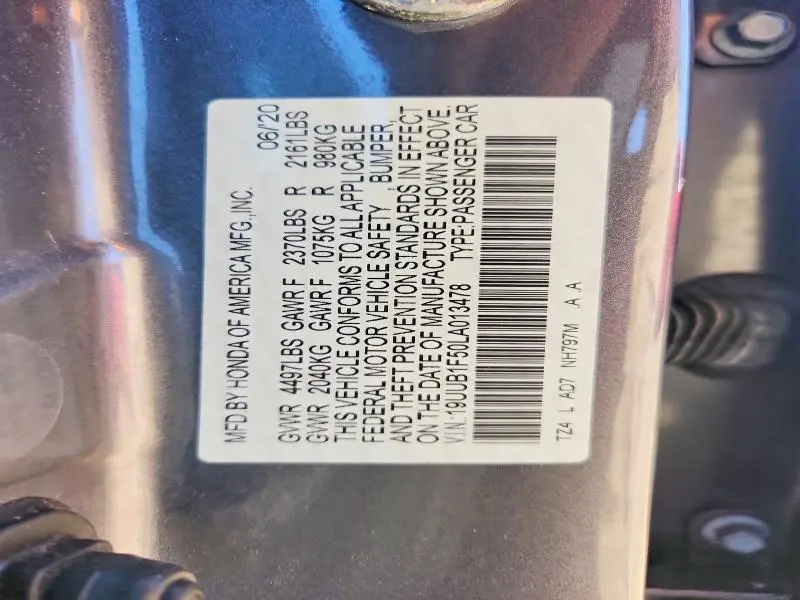 2020 ACURA TLX TECHNOLOGY  