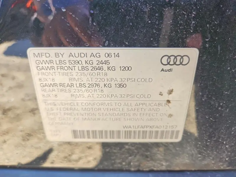 2015 AUDI Q5 PREMIUM PLUS  