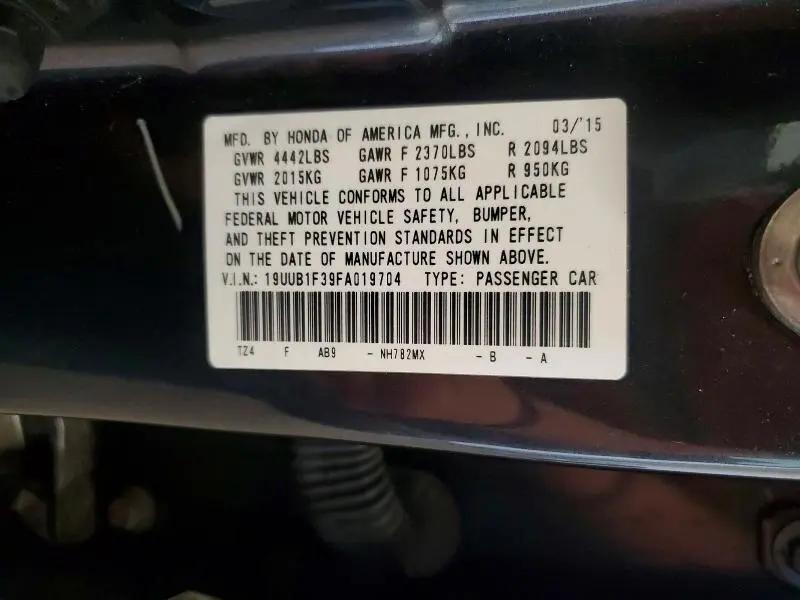 2015 ACURA TLX   