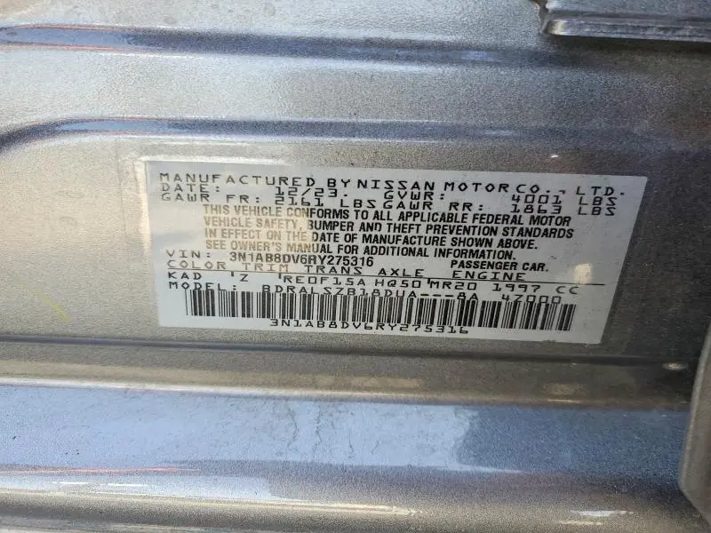 2024 NISSAN SENTRA SR  