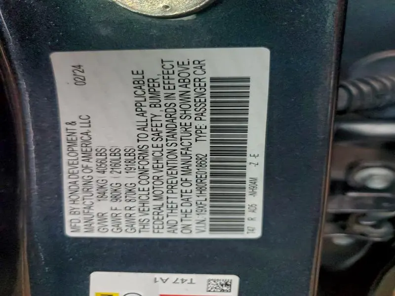 2024 HONDA CIVIC SPORT TOURING  