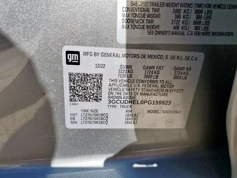 2023 CHEVROLET SILVERADO K1500 ZR2  