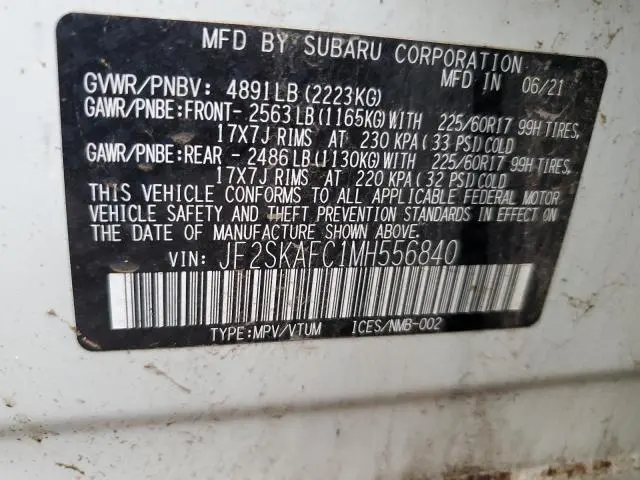 2021 SUBARU FORESTER PREMIUM  