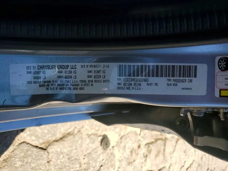 2014 CHRYSLER 200 LX  