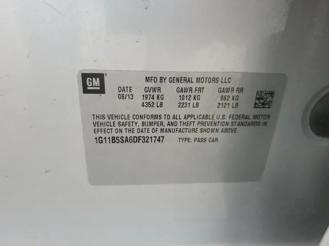 2013 CHEVROLET MALIBU LS  