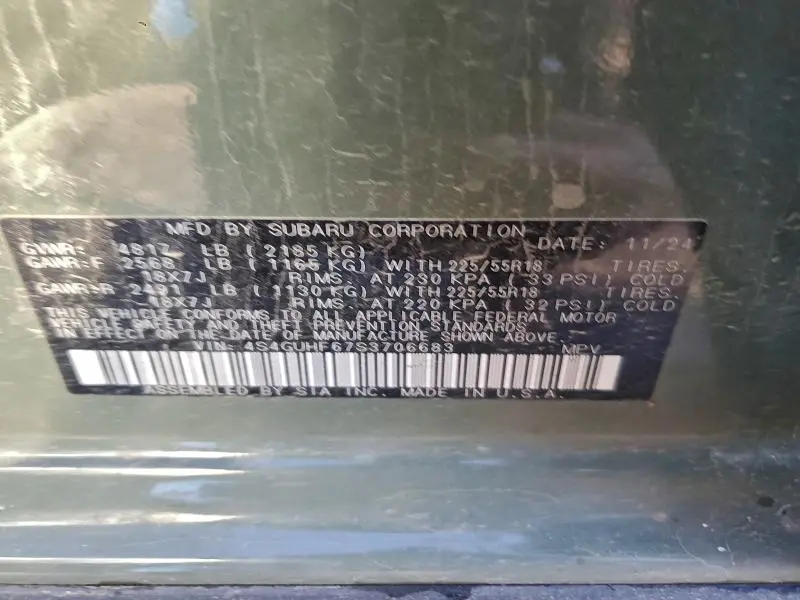 2025 SUBARU CROSSTREK SPORT  