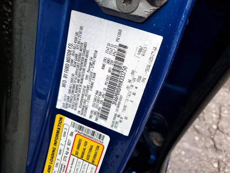 2017 FORD FUSION SE  