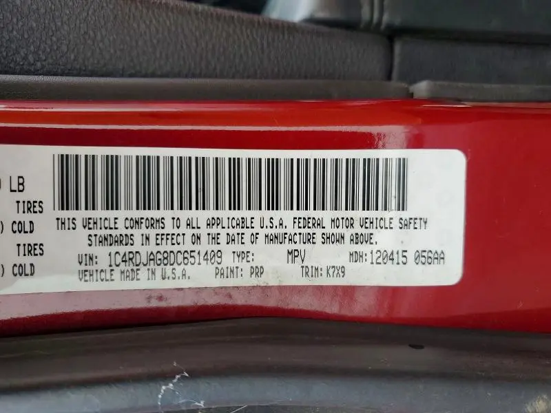 2013 DODGE DURANGO SXT  