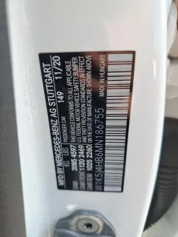 2021 MERCEDES-BENZ CLA 250 4MATIC  