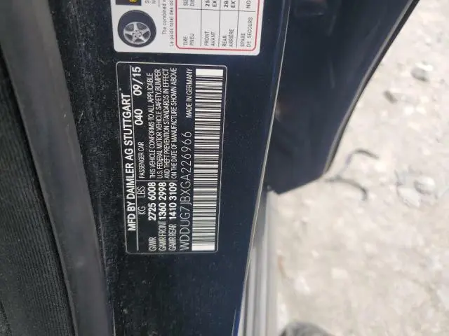 2016 MERCEDES-BENZ S 63 AMG  