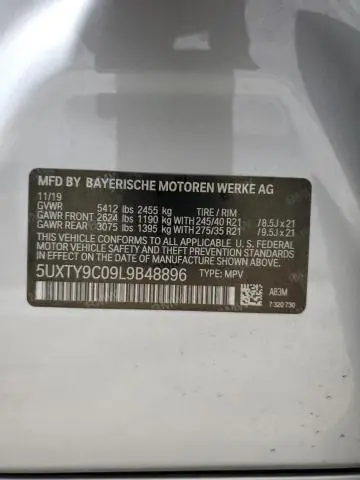 2020 BMW X3 XDRIVEM40I  