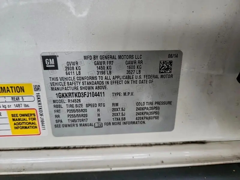 2015 GMC ACADIA DENALI  