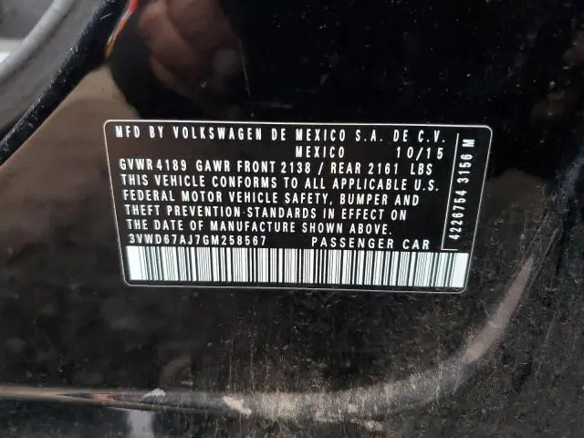 2016 VOLKSWAGEN JETTA SE