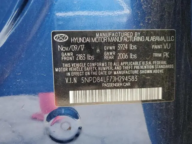 2018 HYUNDAI ELANTRA SEL  