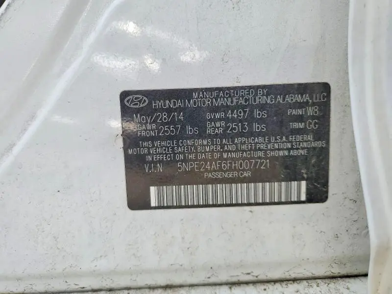 2015 HYUNDAI SONATA SE  
