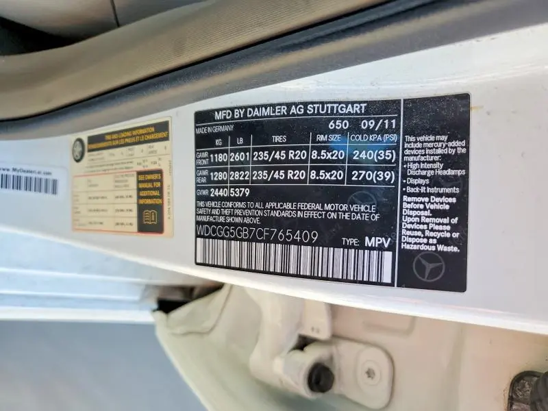 2012 MERCEDES-BENZ GLK 350  