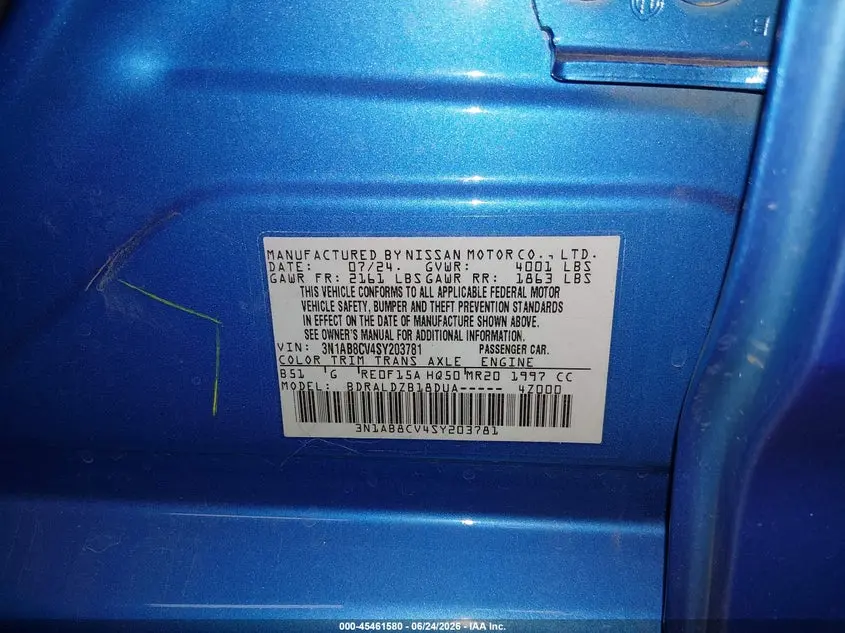 2025 NISSAN SENTRA SV
